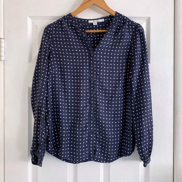 Boden Tops - Boden Polka Dot Button Up Blouse